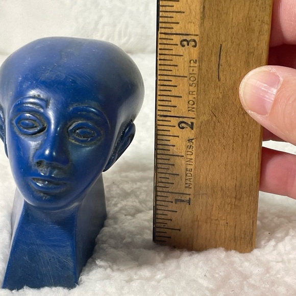 Miniature Egyptian Head Sculpture - Picture 7 of 7